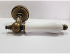Ручки дверные Palidore A-410 ABB состаренная бронза/белая эмаль (20)