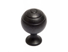 Ручка мебельная кнопка 446 старинный черный Boyard