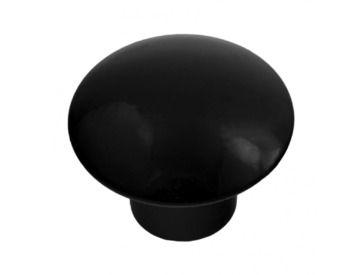 Ручка меб. 6032 d=32 кнопка черная керамика